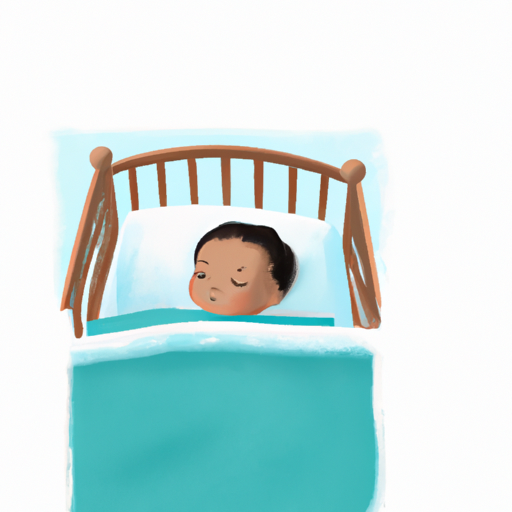 1. תמונה של תינוק ישן בשלווה בעריסה בטוחה ונוחה