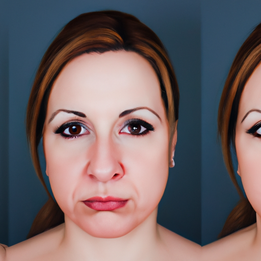 תמונה המציגה תמונות לפני ואחרי של טיפול בוטוקס, המדגישה שהבעות פנים אינן 'קפואות'