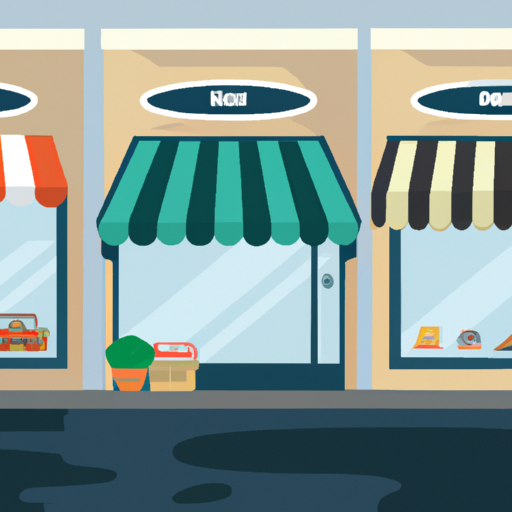 תמונה המתארת סוגים שונים של חנויות קמעונאיות, המסמלת את הנוף העסקי המגוון.